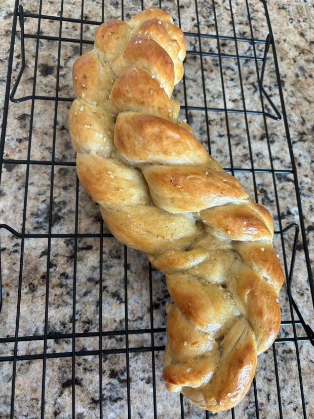 5-strand challah braid
